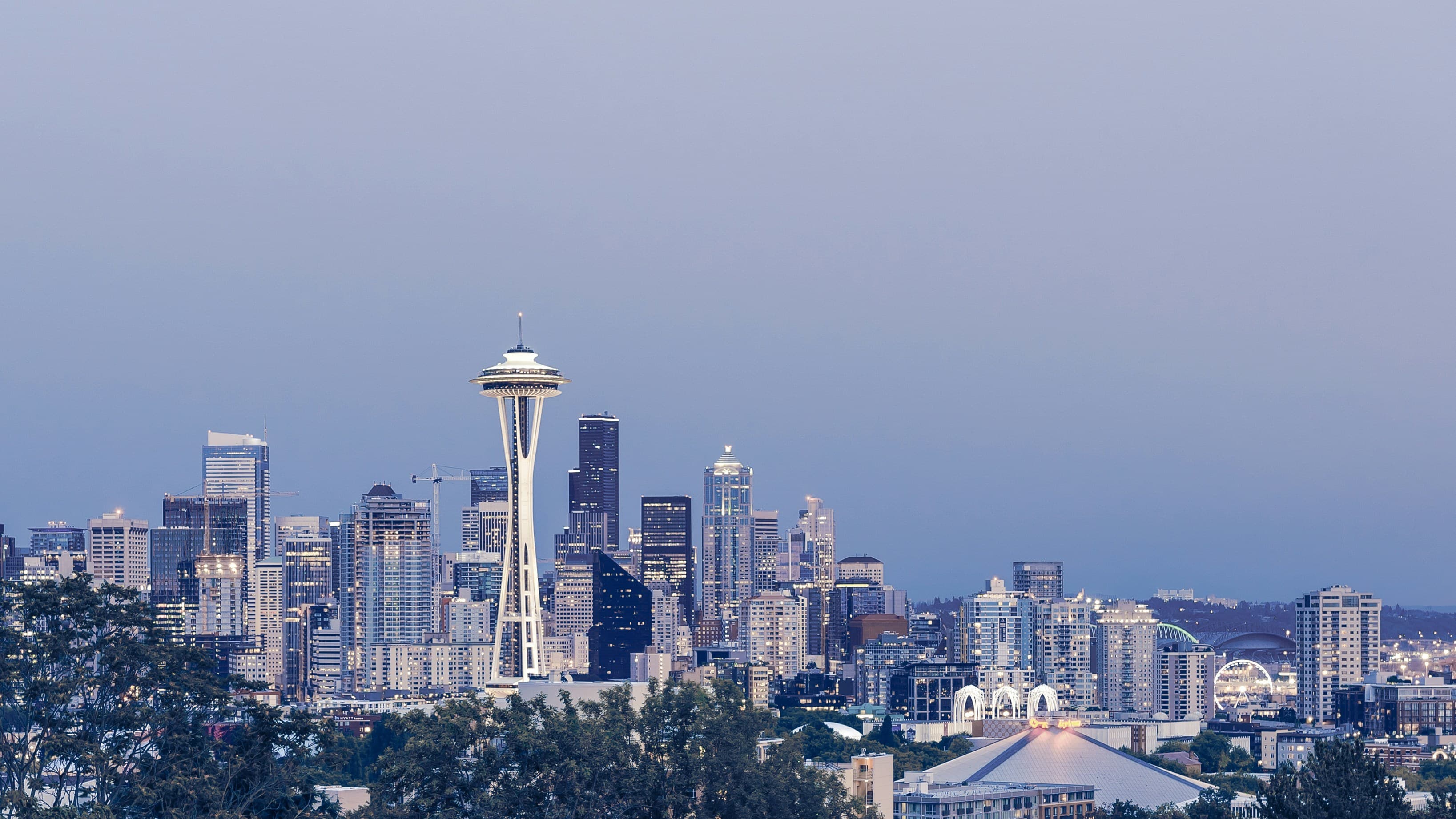 Seattle Washington skyline with Space Needle